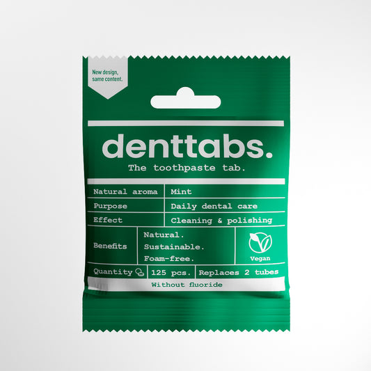 denttabs. 潔牙錠- 薄荷無氟