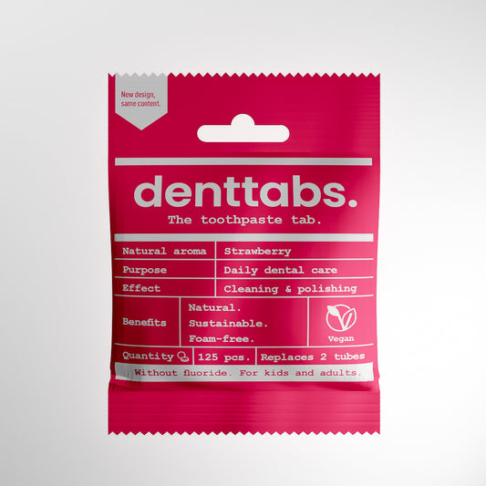 denttabs. 潔牙錠- 草莓無氟（兒童款）